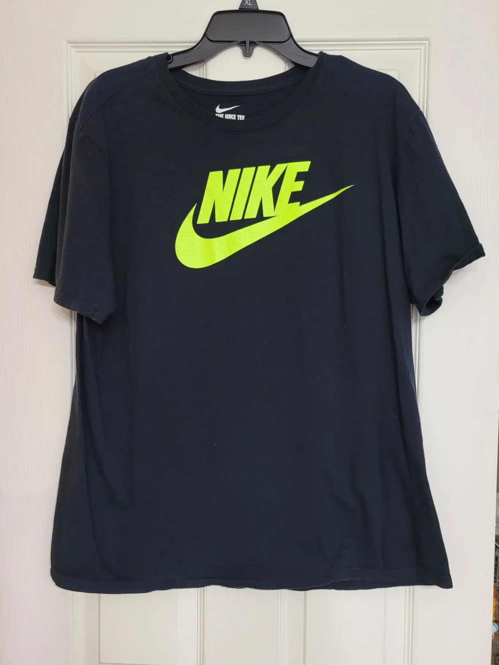 Nike Boy’s Black T-Shirt with Volt Logo